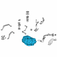 OEM Acura CL Tank, Fuel Diagram - 17500-S84-A10