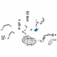 OEM Acura CL Filter Set, Fuel Pump Diagram - 17516-S84-A01