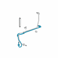 OEM 2001 Chevrolet Impala Cooler Pipe Diagram - 15213201