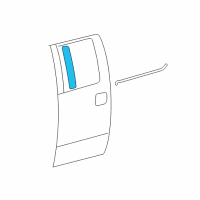 OEM 2014 Ford F-150 Upper Molding Diagram - 6L3Z-16255A34-AA