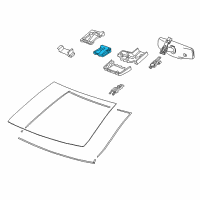 OEM 2016 Chevrolet Camaro Front Camera Diagram - 23346183