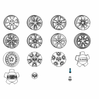 OEM Chrysler Cirrus Stem-Wheel Valve Diagram - 2073355