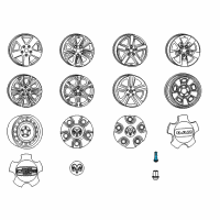 OEM 2016 Jeep Compass Stem-Wheel Valve Diagram - 2073355