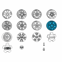 OEM 2016 Ram 1500 Steel Wheel Diagram - 68089775AB