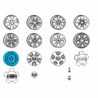 OEM 2009 Dodge Ram 1500 Steel Wheel Diagram - 5290568AA