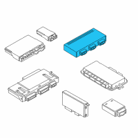 OEM 2014 BMW X3 Ecu, Rear Function Module Diagram - 61-35-7-361-970