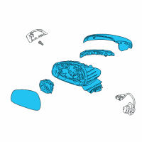 OEM Kia Stinger Mirror Assembly-Outside Diagram - 87610J5530DCH