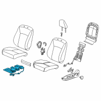 OEM Honda Accord Heater, Front Diagram - 81134-T2F-C21