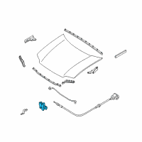 OEM 2004 Ford Escape Latch Diagram - 6L8Z-16700-B