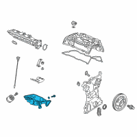 OEM Honda Accord Pan Assembly, Oil Diagram - 11200-6B2-A00