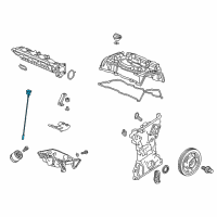 OEM 2018 Honda Accord Dipstick, Oil Diagram - 15650-6B2-A01