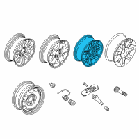 OEM 2011 Ford F-150 Wheel, Alloy Diagram - AL3Z-1007-K