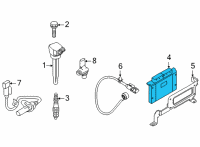 OEM 2022 Hyundai Elantra Electronic Control Unit Diagram - 39125-2MCN0