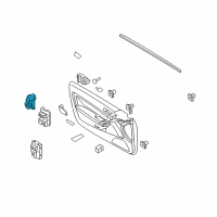 OEM 2011 Hyundai Genesis Coupe Switch Assembly-Folding Outsideide Mirror Diagram - 93573-2M210-9P