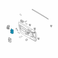 OEM Hyundai Genesis Coupe Power Window Main Switch Assembly Diagram - 93571-2M000-9P