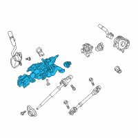 OEM Ford F-350 Super Duty Steering Column Diagram - HC3Z-3C529-AG