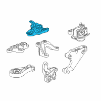 OEM 2018 Chevrolet Spark Upper Transmission Mount Diagram - 42456789