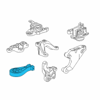 OEM 2018 Chevrolet Spark Lower Transmission Mount Diagram - 95129201