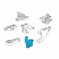 OEM 2018 Chevrolet Spark Transmission Mount Bracket Diagram - 95174574