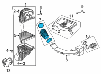 OEM 2022 Cadillac XT5 Outlet Tube Diagram - 84218425