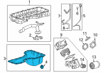 OEM 2020 Chevrolet Silverado 2500 HD Lower Oil Pan Diagram - 12675087