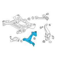 OEM 2011 Nissan GT-R Link Complete-Transverse, Rh Diagram - 54500-38B0A