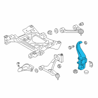 OEM Nissan GT-R Spindle-KNUCKLE, LH Diagram - 40015-JF00A