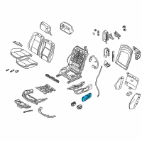 OEM 2013 BMW 335i Switch Seat Adjusting Front Left Diagram - 61-31-6-936-977
