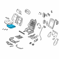 OEM 2008 BMW 328i Sports Seat Upholstery Parts, Right Diagram - 52-10-7-244-120