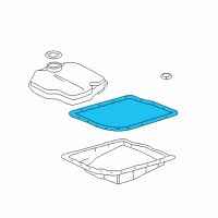 OEM 2012 Toyota Camry Pan Gasket Diagram - 35168-73010