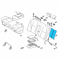 OEM Infiniti Q70L Heater Unit Assy-Rear Seat Back Diagram - 88635-1MS0A