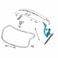 OEM 2014 Cadillac XTS Hinge Diagram - 23452986