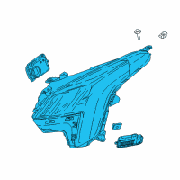 OEM 2019 Cadillac XTS Composite Headlamp Diagram - 84469440