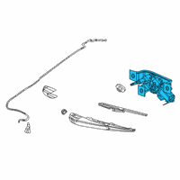 OEM 2019 Jeep Cherokee Motor-LIFTGATE WIPER Diagram - 68286799AA