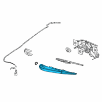 OEM 2014 Jeep Cherokee Arm-Rear WIPER Diagram - 68197110AA