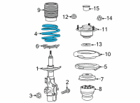 OEM 2021 Cadillac CT4 Coil Spring Diagram - 84824947