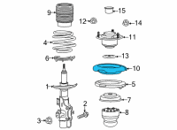 OEM Cadillac CT5 Spring Seat Diagram - 84190338