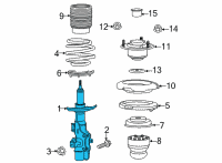 OEM 2022 Cadillac CT4 Strut Diagram - 84806226
