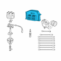 OEM Dodge Dakota Powertrain Control Module Diagram - 56040145AC