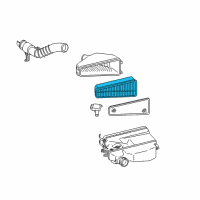 OEM Toyota Tacoma Filter Element Diagram - 17801-0P010