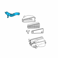 OEM 2010 Toyota Tundra Air Hose Diagram - 17882-0P030