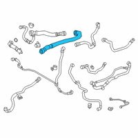 OEM Toyota GR Supra Upper Hose Diagram - 16572-WAA02