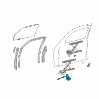 OEM 2005 Toyota Tundra Window Motor Diagram - 85710-0C010