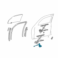 OEM 2000 Toyota Tundra Window Motor Diagram - 85720-0C010