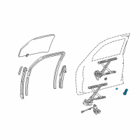 OEM 2002 Toyota Tundra Crank Handle Diagram - 69260-AA010-B2