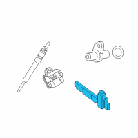 OEM BMW 328d xDrive Speed Sensor, Crankshaft Diagram - 13-62-7-805-188