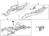 OEM 2021 Chevrolet Tahoe Courtesy Lamp Diagram - 13519102