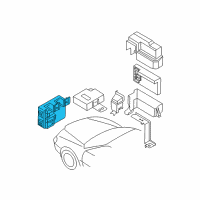 OEM Nissan Altima Body Control Module Assembly Diagram - 284B1-ZB000