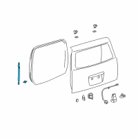 OEM 2004 Scion xB Lift Cylinder Diagram - 68950-59035