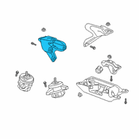 OEM 2019 Cadillac CT6 Mount Bracket Diagram - 84446334